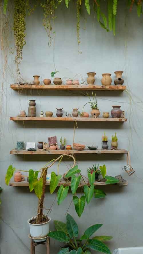 Pottery-display